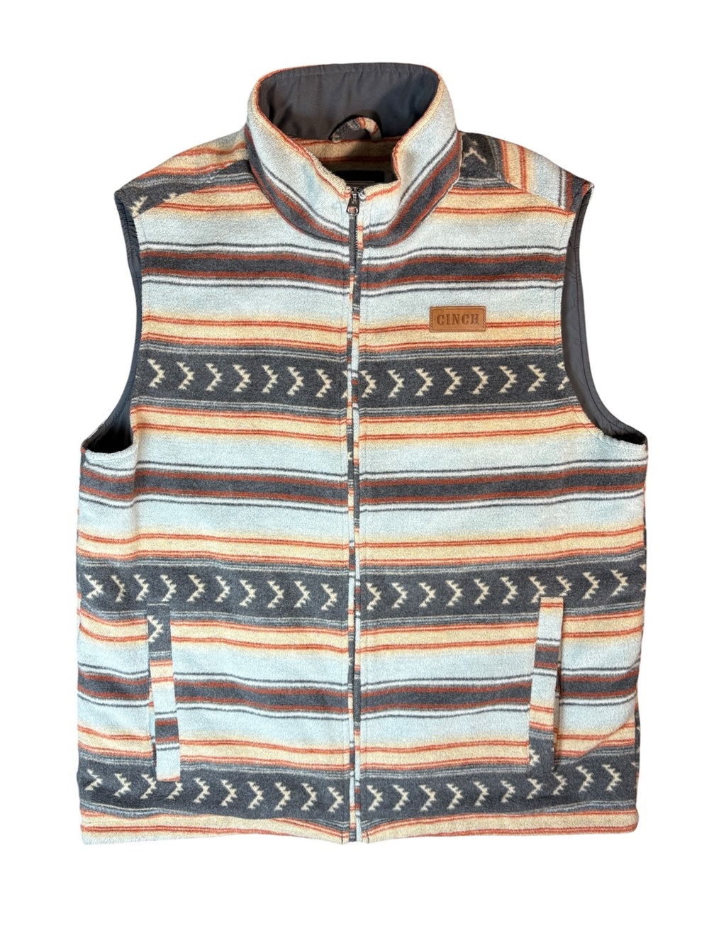 Cinch Southwestern Aztec Wool Blend Western Vest Size Large